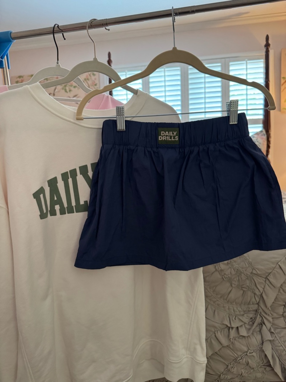 Daily Drills Navy Super Bounce Skirt